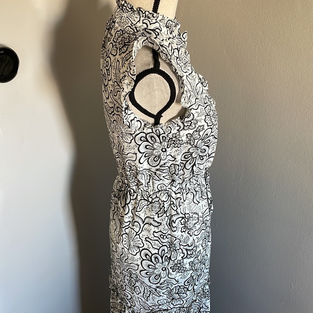 Who What Wear floral black white dress - Picture 6 of 11